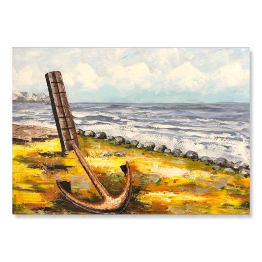 A painting with an anchor