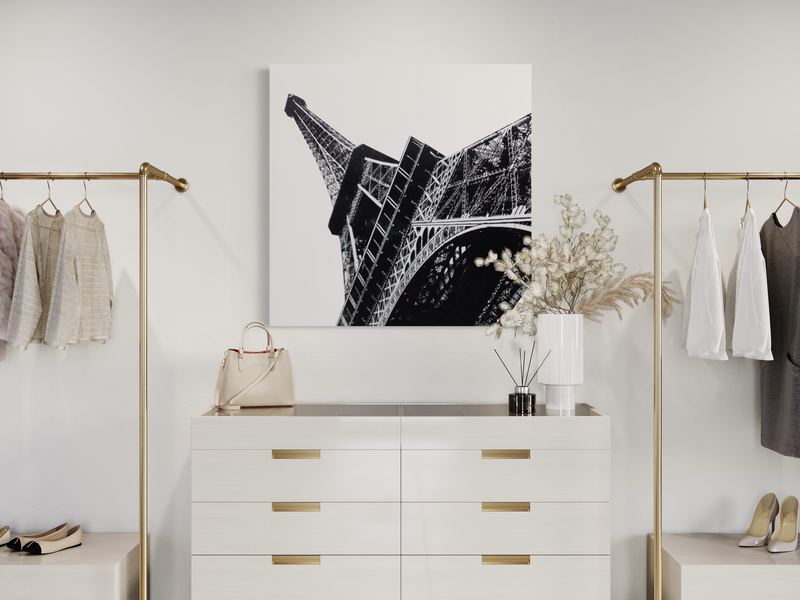 A canvas picture with the Eiffel Tower