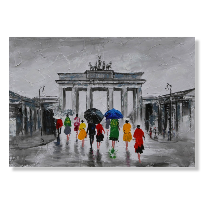 A painting with Berlin