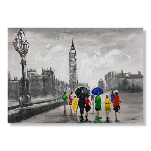A painting with a London motif