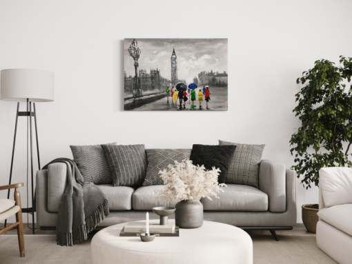 A painting with a London motif