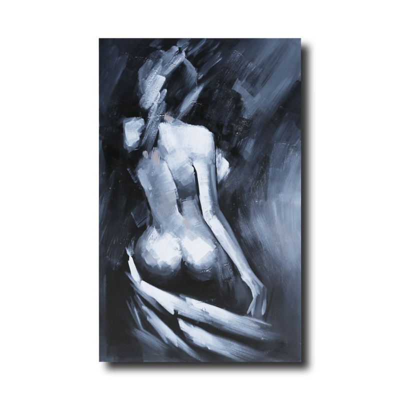 A painting with a naked woman