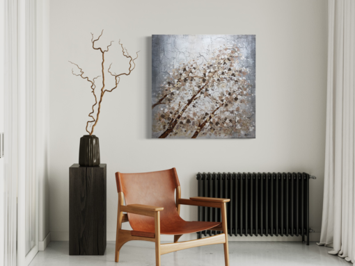 A painting with branches from a tree