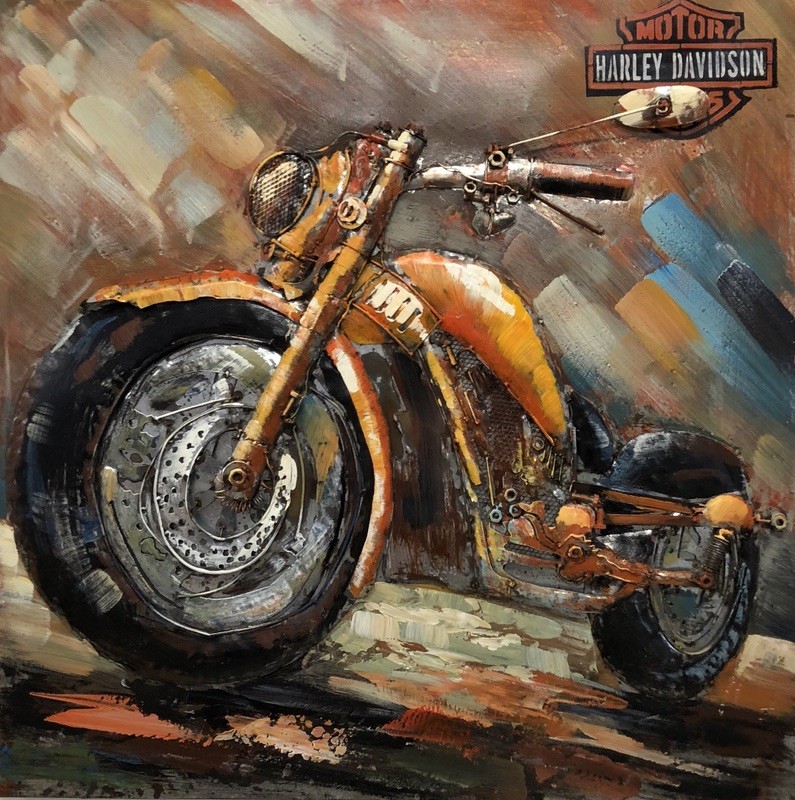Motorcycle Natural Biker Poster Art Print P0592