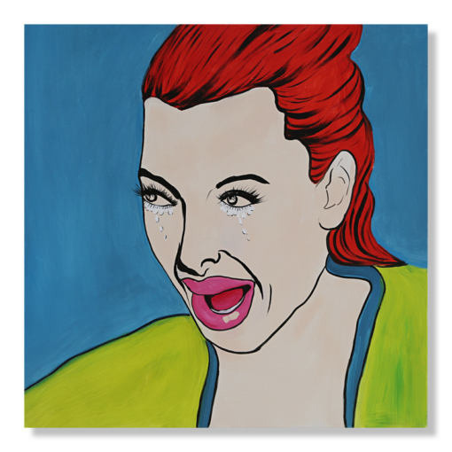 A painting in pop art style