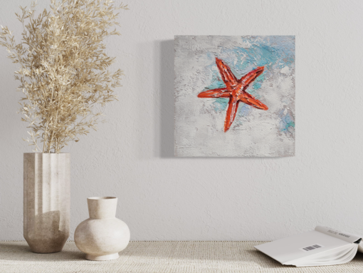 A painting with a starfish