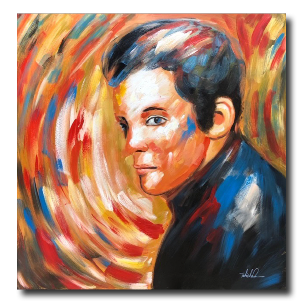 A painting with elvis