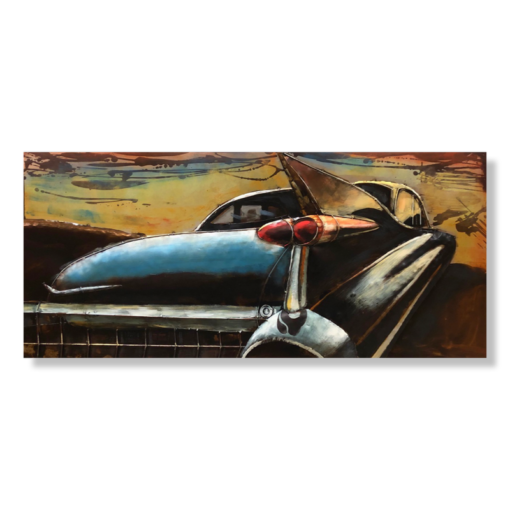 An artwork of a classic Cadillac