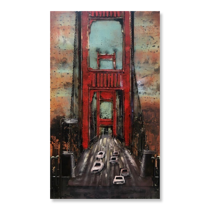 A painting of the Golden Gate Bridge