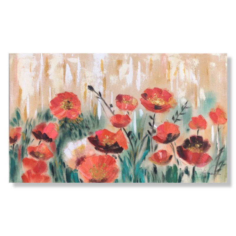 A painting with poppies