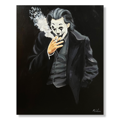A painting with the Joker