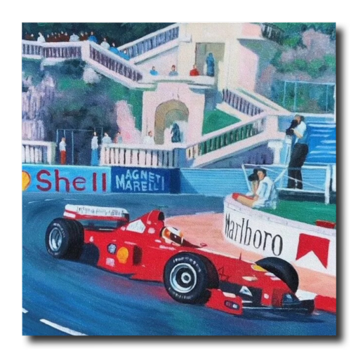 A painting with formula 1