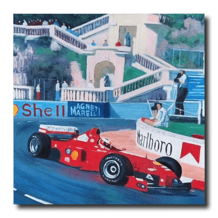 A painting with formula 1