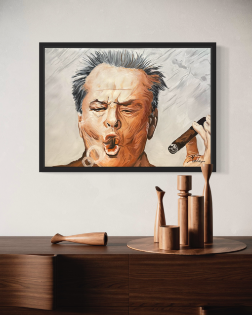 A painting with Jack Nicholson