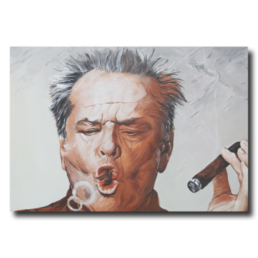 A painting of the legend Jack Nicholson