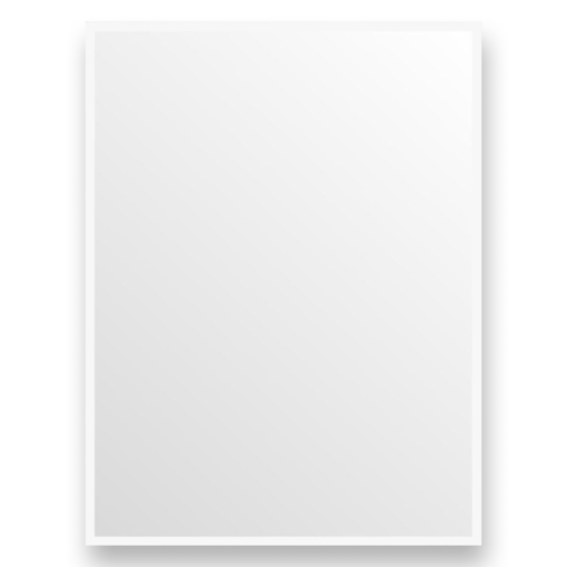 White frame for posters in 50x70cm