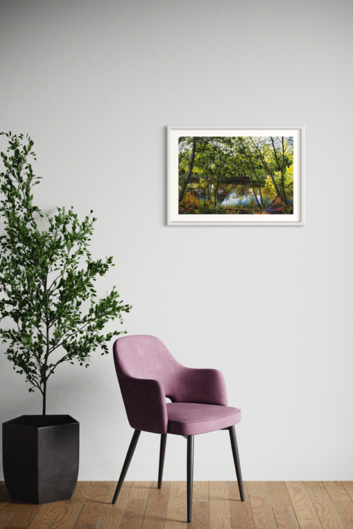 A poster with water lilies