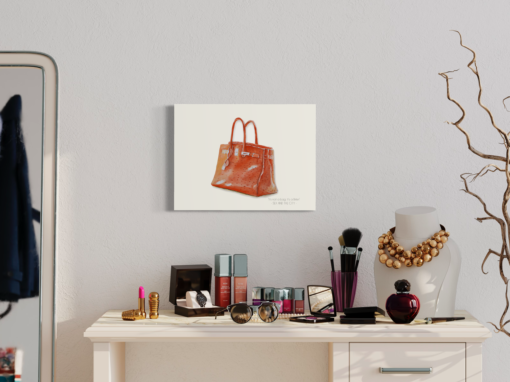 A canvas print with a Birkin