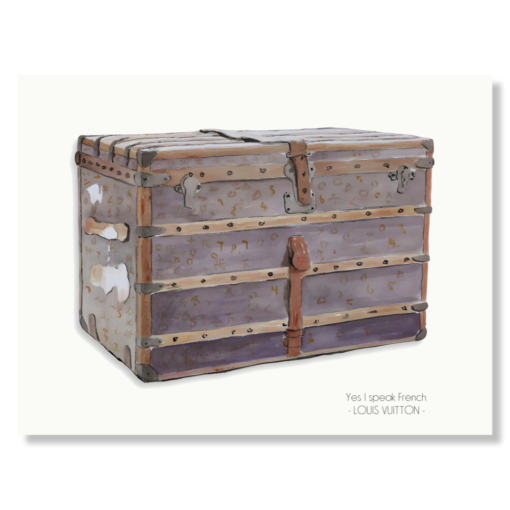 Canvas print with LV trunk