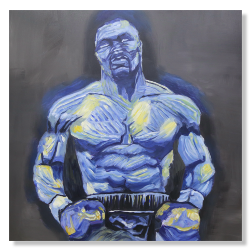 A painting with Mike Tyson