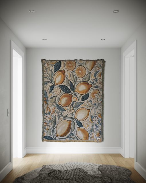 A wall hanging with Amalfi lemons