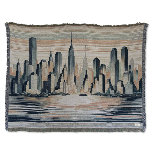 A wall rug with the NYC skyline